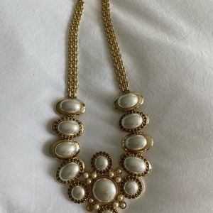 Faux pearl necklace